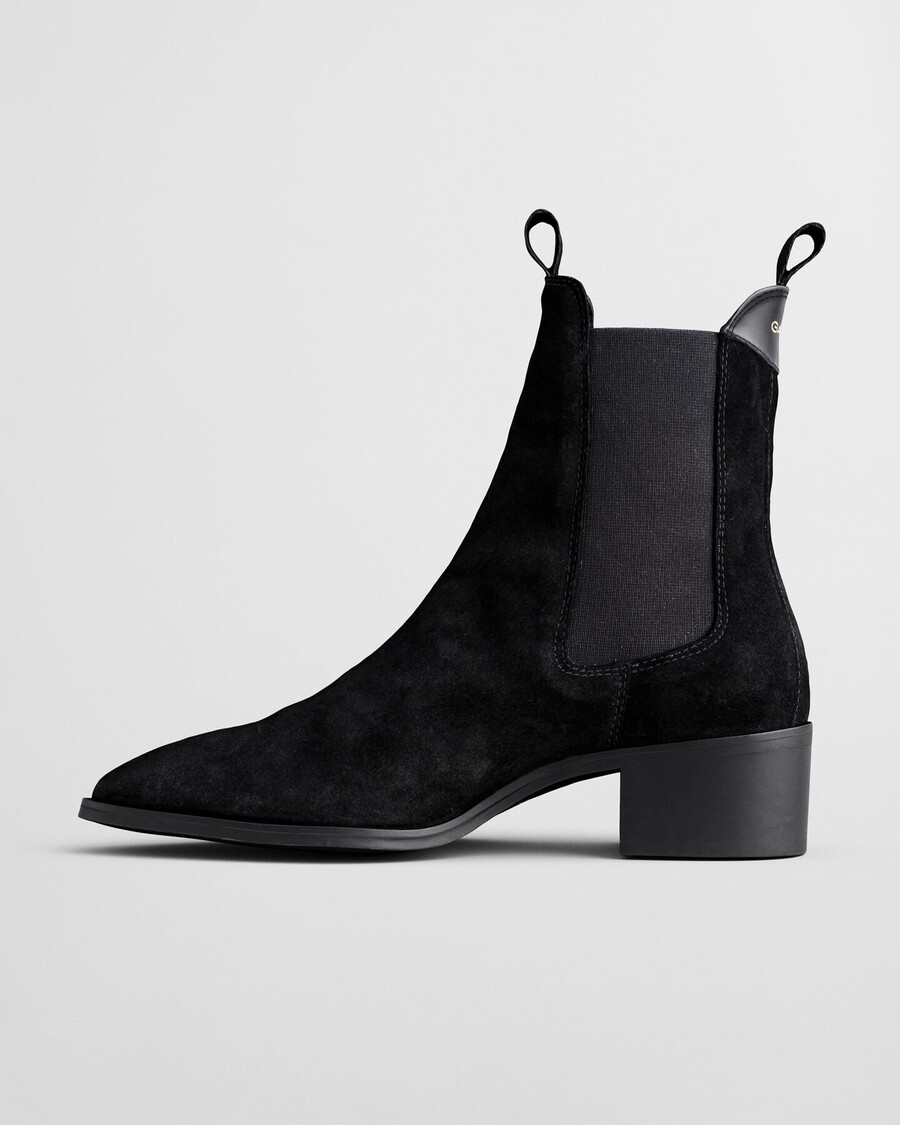 st broomly suede chelsea boots - black