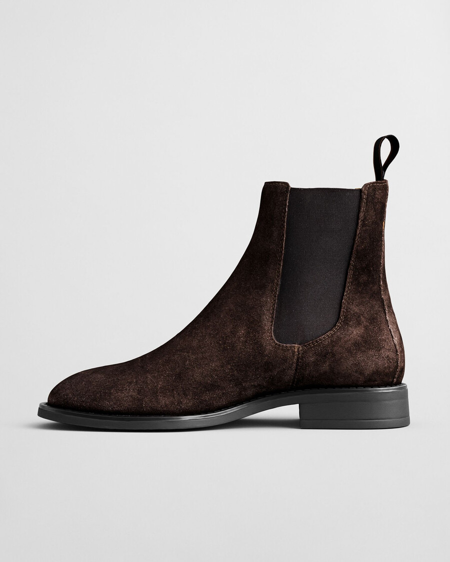 fayy suede chelsea boots - dark brown